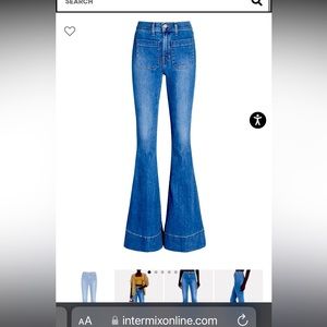 VERONICA BEARD SHERIDAN FLARE BELL BOTTOM JEAN NWT 25